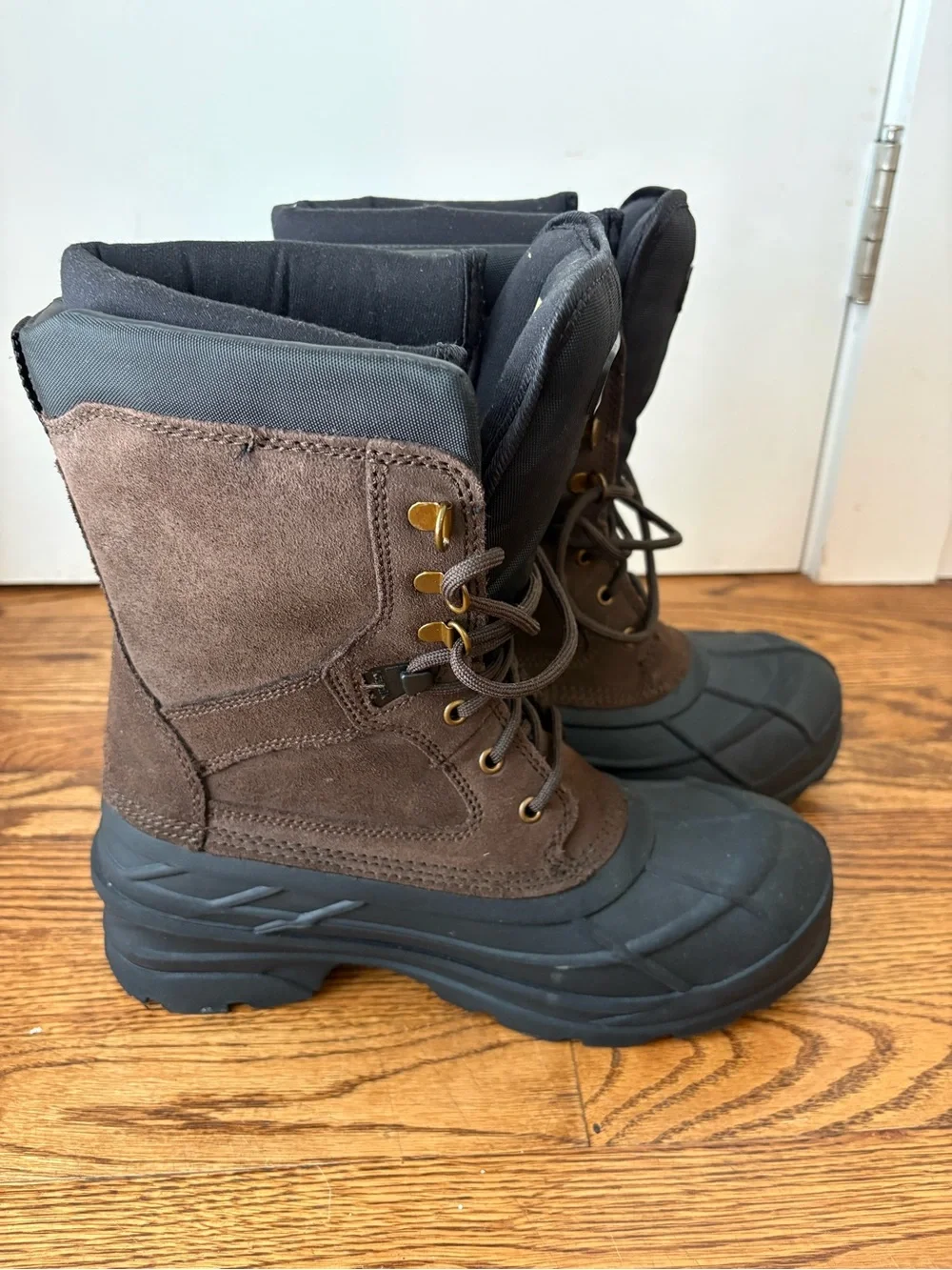 Kamik Men's Nationplus Snow Boot Brown Lace Up Insulated Boots Size 9